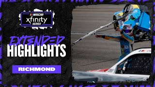 Bumper thrown in Xfinity Series race at Richmond  Extended Highlights [upl. by Suiramaj]