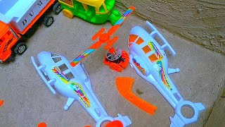 Building a broken helicopter toy  Body Parts and Joints Toys Workshop Episode 19 kids toys video [upl. by Itteb179]