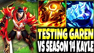 Testing our Immortal Season 14 Garen Build vs a Chicken KAYLE 🔥 LoL Top Garen s14 Gameplay [upl. by Ennaus]