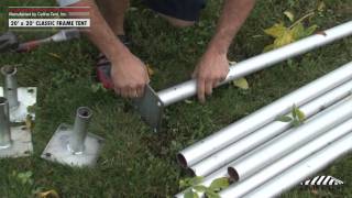 20 x 20 Classic Frame Tent  Installation Procedure [upl. by Pooley]