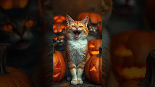 Halloween cats 🎃 talkingtom tocaboca shortvideo shorts rek edit edit trending cat kitten [upl. by Attenauq]