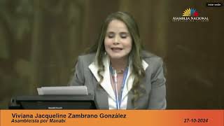 Asambleísta Viviana Zambrano  Sesión 975  LeyNoMásApagones [upl. by Ignace]