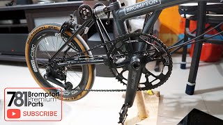 Easton Carbon EC90 SL Crankset on a Brompton  781 Project  DIY Brompton Crankset Installation [upl. by Odlo107]