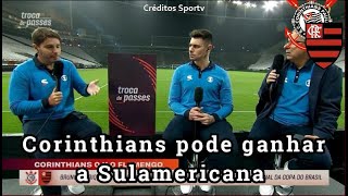 Comentaristas analisam a classificação do Flamengo contra o Corinthians na copa do Brasil [upl. by Wohlen824]