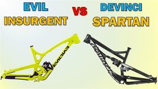 EVIL Insurgent vs Devinci Spartan 2016 650B [upl. by Imhsar430]