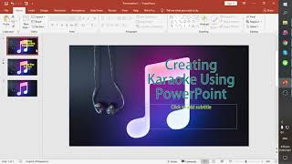 Creating Karaoke Using PowerPoint Part 1 [upl. by Celio]