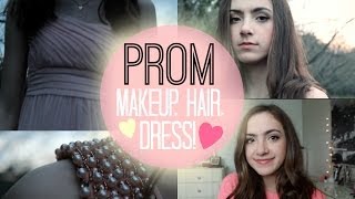 My Prom Style Makeup Hair  Dress [upl. by Colfin]