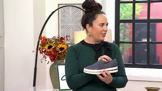 Clarks Cloudsteppers Platform Sneakers  Audreigh Eve on QVC [upl. by Laflam949]