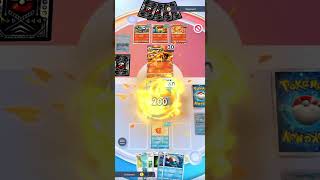 How i beat charizard with a magikarp pokemontcgpokemon pokemonbattle charizard magikarp [upl. by Ateiluj]