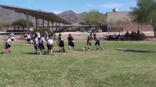 Flag Football best Trick play ever [upl. by Gudren]