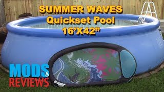 Summer Waves Quickset Pool Review [upl. by Enimzaj]