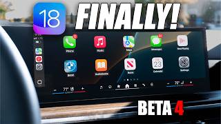 iOS 18 New Apple CarPlay Features BETA 4 [upl. by Nessnaj]