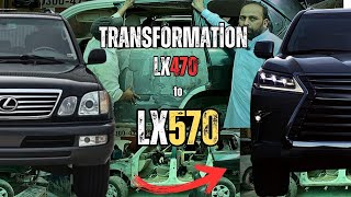 Lx470 to Lx570 Facelift Conversion  Old To new Lexus Facelift [upl. by Ahsratal]