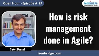 How is Risk Management Done in Agile [upl. by Nahtanod]