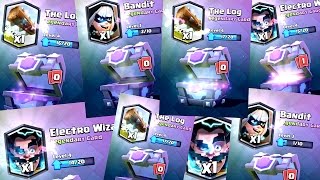 Clash Royale  8 STRAIGHT LEGENDARIES Massive Bandit Chest Opening [upl. by Oruntha660]