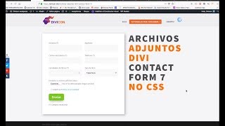 Adjuntar archivo a formulario de contacto en DIVI pdf  doc docx  DiviConwordpress [upl. by Rurik]