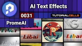 0031 AI Text Effects in PromeAI  AI art generator [upl. by Rudyard209]