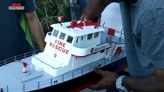 AquaCraft Models Rescue 17 RTR Scale Fireboat Unboxing and first look [upl. by Akeimahs]