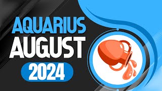 Aquarius August 2024 Horoscope  Monthly Horoscope [upl. by Neahs]