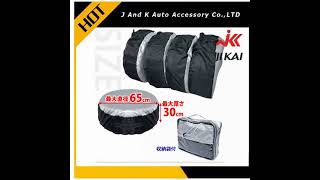 Wholesale 150d Silver Shield Tire Cover for 4 Tires Storage Tire Storage Bag Spare Tire Cover Whee [upl. by Broddie947]