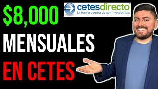 Cómo recibir 8000 MENSUALES en CETES Tutorial para comprar CETES [upl. by Leavitt]