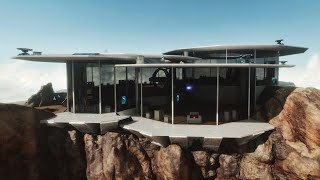 Tony Starks Mansion  Build Tutorial  ARK Survival Ascended [upl. by Firahs876]