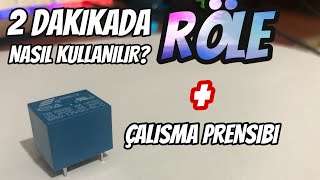 2 DAKİKADA RÖLE NASIL KULLANILIR   ÇALIŞMA PRENSİBİ [upl. by Newkirk]