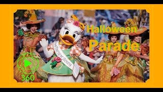 Disneyland Paris  Mickeys Halloween Celebration Parade  Total Immersive Experience [upl. by Thornie]