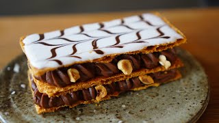 Cette recette de Millefeuille chocolat va vous étonner par sa simplicité [upl. by Airyt]