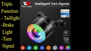 Upgrade Your Ride Intelligent Taillight With Brake Sensing And Turn Signals by West Biking [upl. by Chud]