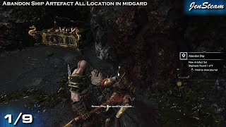 God of War All Artifacts in Shores of Nine Abandon Ship [upl. by Havot]