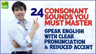 The 24 Consonant Sounds in English  English Phonology [upl. by Adnohsor]