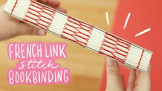 French Link Stitch Bookbinding Tutorial [upl. by Callean621]