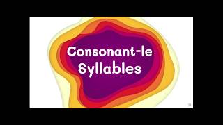 The Six Syllable Types Cle Syllables [upl. by Clementas]