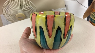 Glazing with Majolica Glazes Tips and Demonstration [upl. by Raffin]