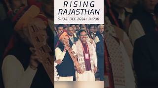 pm Modi amp cm bhajan lal  Rising Rajasthan Global Investment Summit 2024 shorts [upl. by Ardnossak]