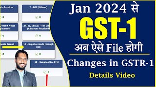 Changes in GSTR1 from Jan 2024  Ecommerce Operator  New GSTr1 2024 [upl. by Scully]