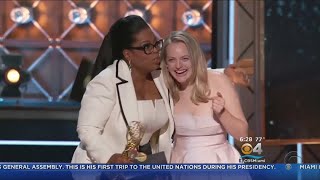 VeepThe Handmaids Tale Win Top Emmy Award Prizes [upl. by Latvina]