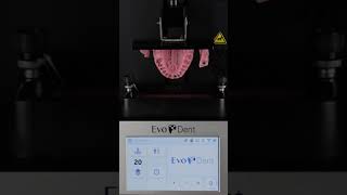 3Dprinting Gingiva Mask parts on the Evodent E128 Dental resin 3Dprinter [upl. by Wey]