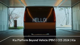 Platform Beyond Vehicle PBV  CES 2024  Kia [upl. by Ynohtnacram]