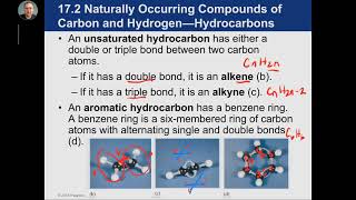 Week 7 Chapter 17 Hydrocarbon Families [upl. by Bond]