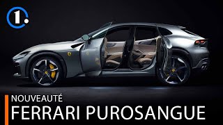 Ferrari Purosangue  Un V12 atmo pour la Ferrari des SUV [upl. by Lanuk]