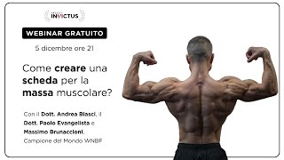 Come creare una SCHEDA PER LA MASSA muscolare [upl. by Artimed]