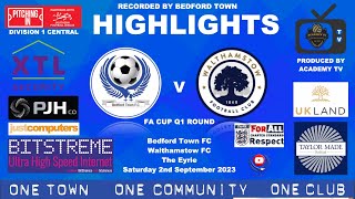 A Tight Affair That Requires A Straightener On Tuesday Bedford 00 Walthamstow in the facup fcb [upl. by Ronacin]