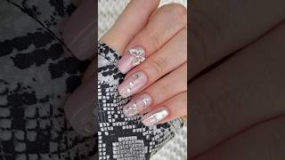 Winter nails Icy winter nail design Winter Fall fashion nail art [upl. by Engedi]