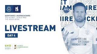 Live Stream Hampshire v Warwickshire  LV County Championship Day Four [upl. by Otrebcire]