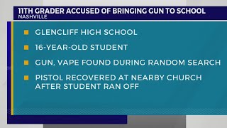 Nashville high school student the 7th to be caught with a gun so far in 2024 [upl. by Elder]