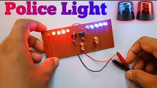 Police Light Making  DIY Police Flashlight Using NE555 IC [upl. by Leler]