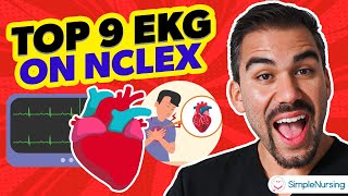 EKG Rhythms  Top Tested NCLEX Review  How To Interpret [upl. by Kina]