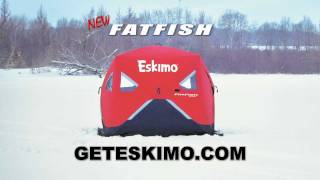 The Eskimo FatFish  WideBottom Ice Fishing Shelter [upl. by Ledua]